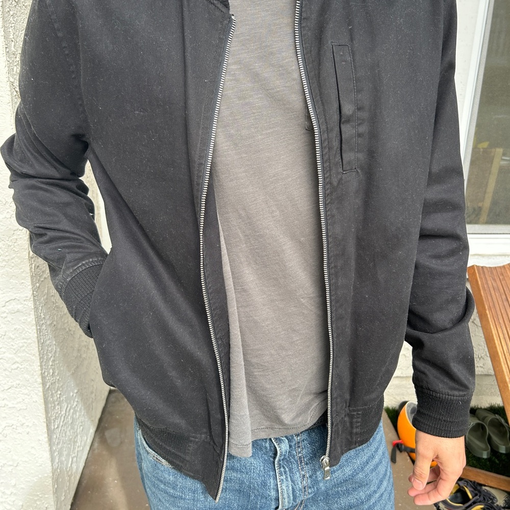 Topman Black Bomber Jacket